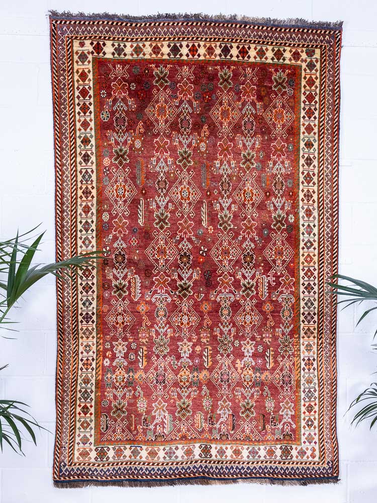 4857 Kashkuli Qashqai Oriental Carpet 145x234cm (4.9 x 7.8ft)