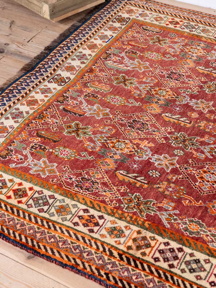 4857 Kashkuli Qashqai Oriental Carpet 145x234cm (4.9 x 7.8ft)