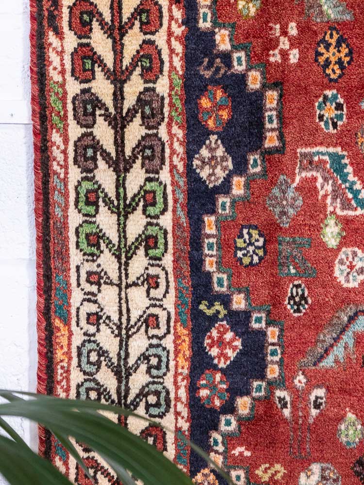 4892 Hasan Abad Qashqai Carpet 120x211cm (3.11 x 6.11ft)