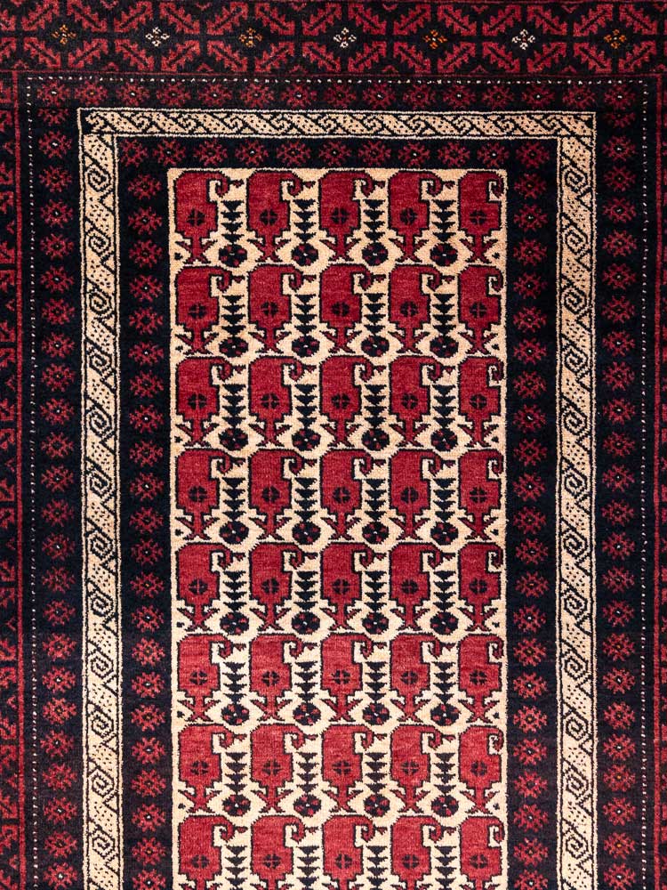 5925 Mashad Baluch Rug 104x186cm (3.5 x 6.1ft)