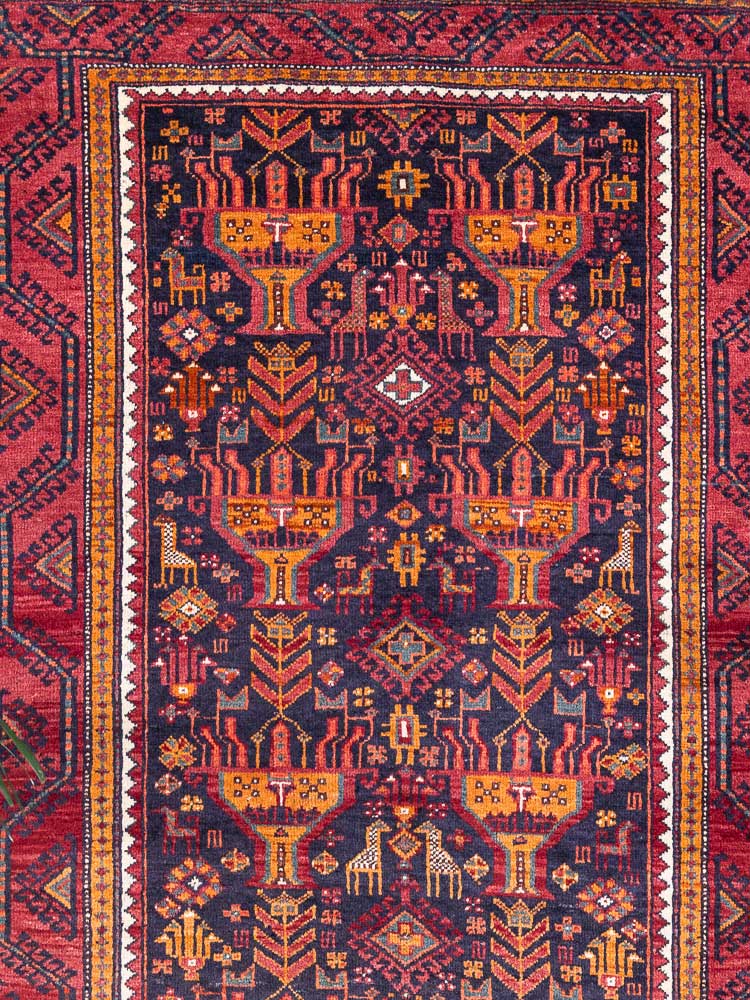 5928 Oriental Mashad Baluch Rug 101x190cm (3.3 x 6.2ft)