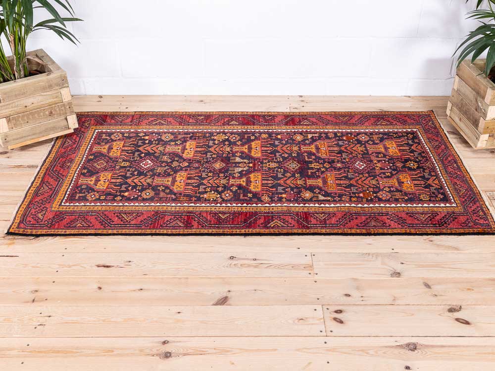 5928 Oriental Mashad Baluch Rug 101x190cm (3.3 x 6.2ft)