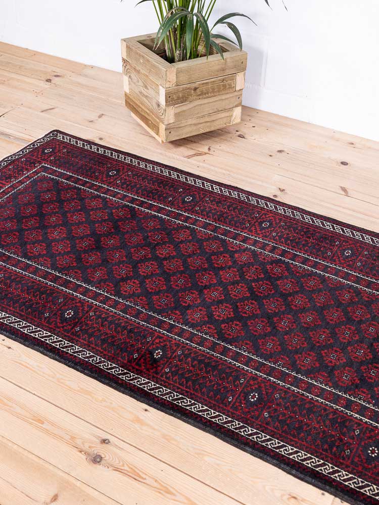 6001 Oriental Mashad Baluch Rug 98x198cm (3.2 x 6.6ft)