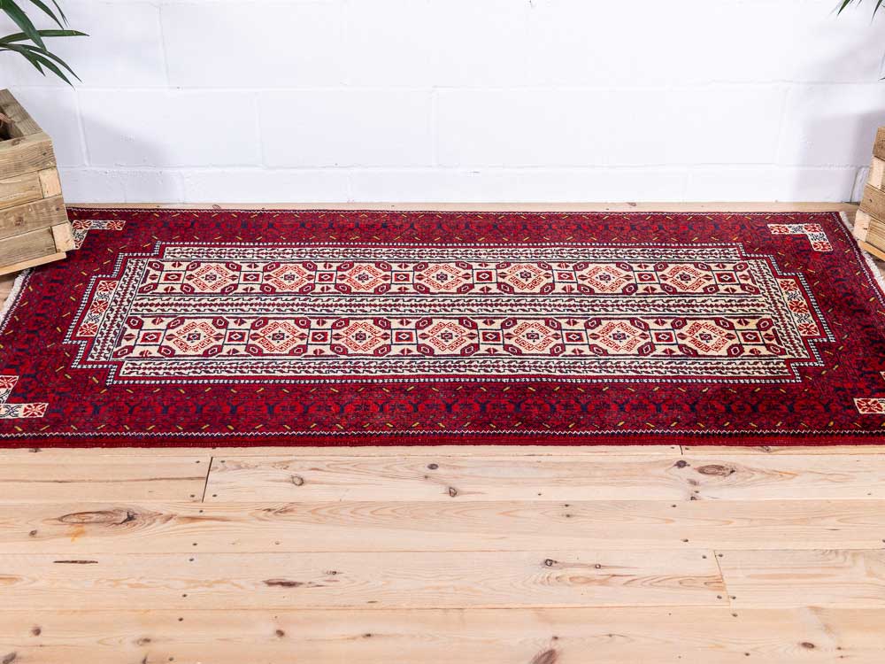 6003 Mashad Baluch Rug 96x199cm (3.1 x 6.6ft)