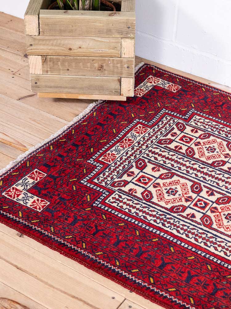 6003 Mashad Baluch Rug 96x199cm (3.1 x 6.6ft)