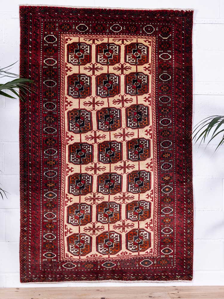 6039 Mashad Baluch Rug 122x191cm (4 x 6.3ft)