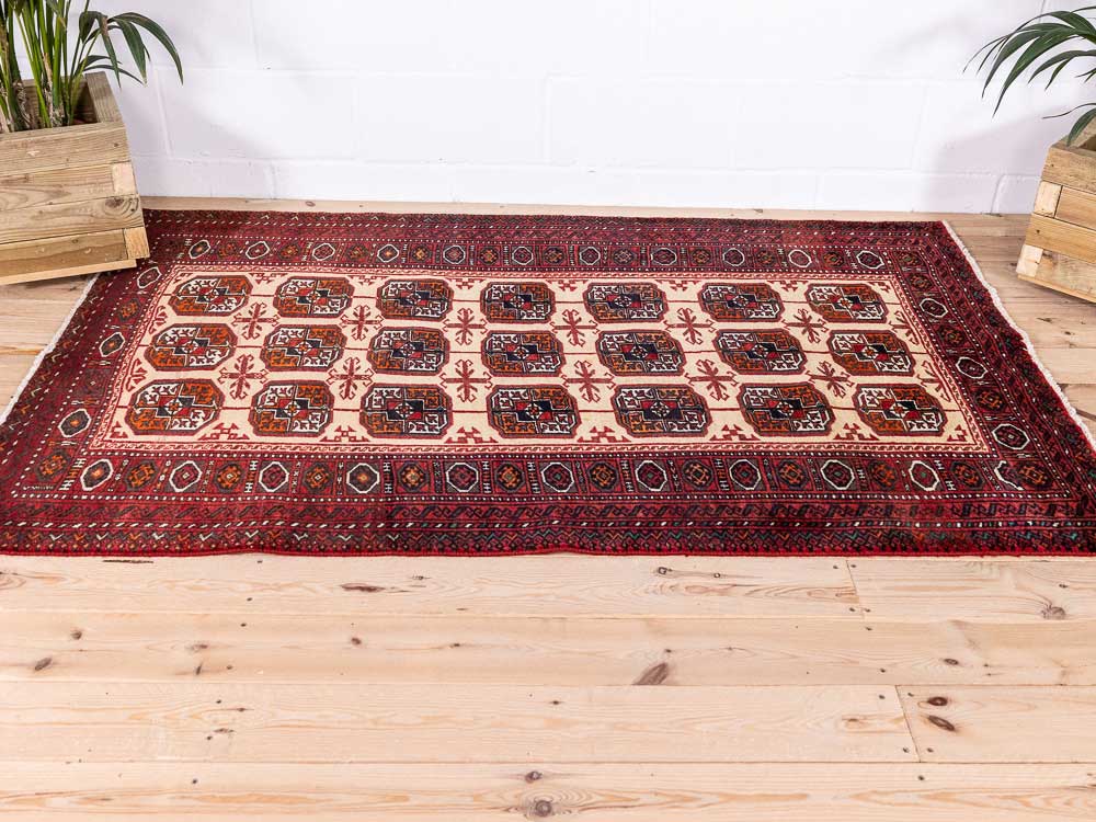 6039 Mashad Baluch Rug 122x191cm (4 x 6.3ft)