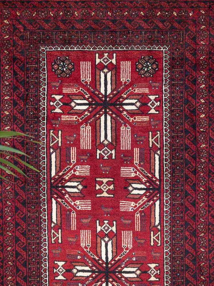 8450 Tribal Mashad Baluch Rug 105x187cm (3.5 x 6.1ft)