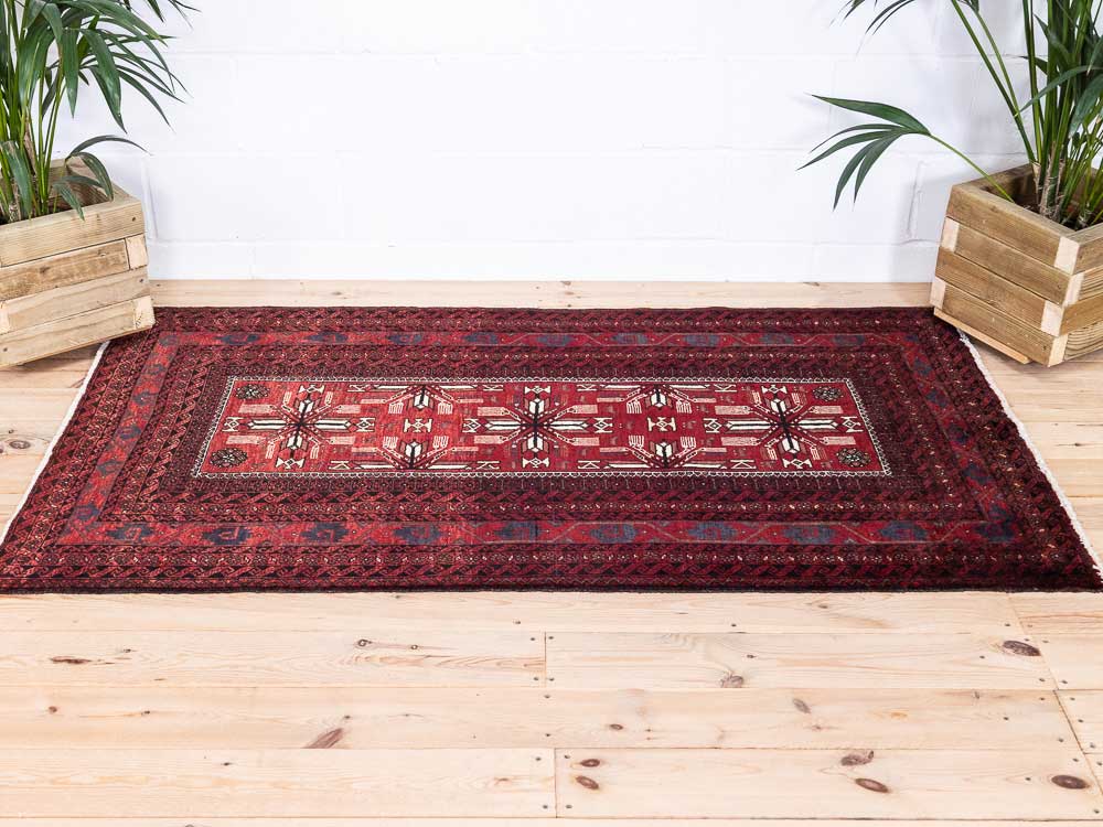 8450 Tribal Mashad Baluch Rug 105x187cm (3.5 x 6.1ft)