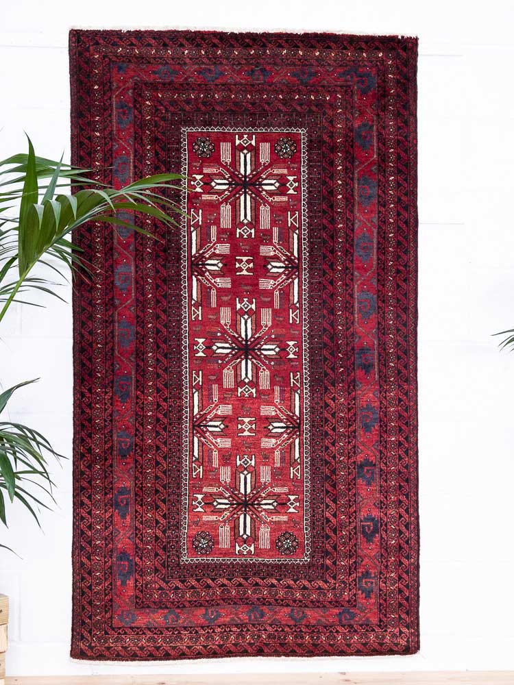 8450 Tribal Mashad Baluch Rug 105x187cm (3.5 x 6.1ft)