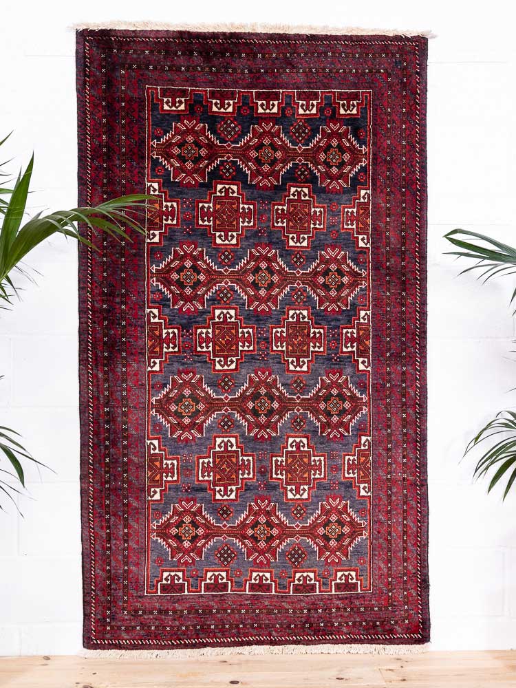 8608 Tribal Mashad Baluch Rug 110x192cm (3.7 x 6.3ft)