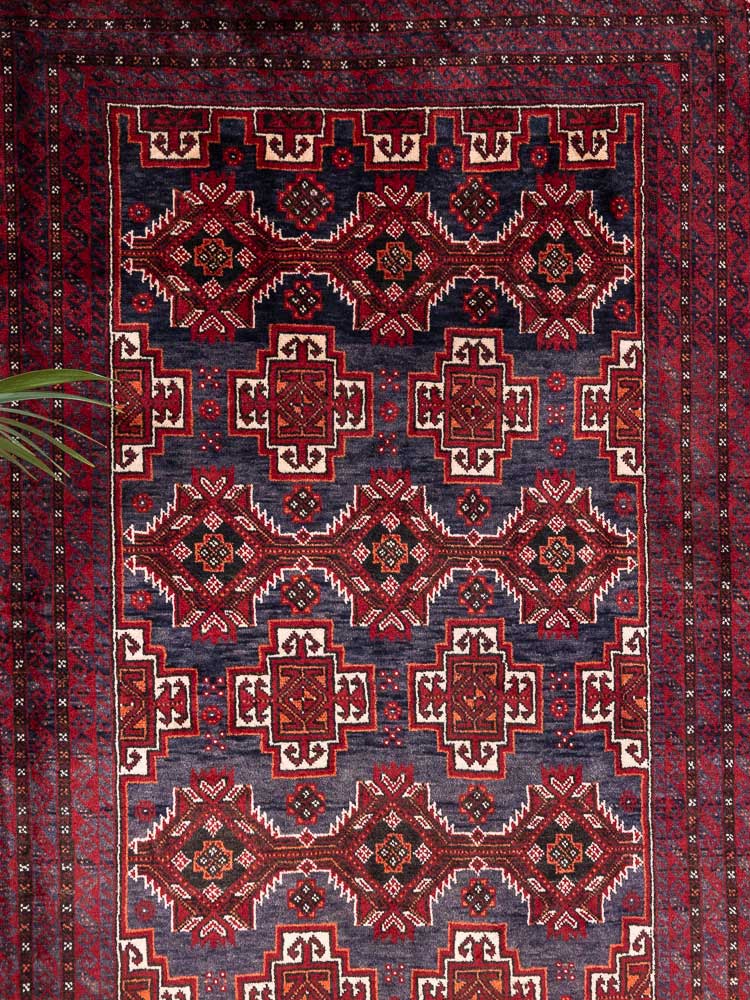 8608 Tribal Mashad Baluch Rug 110x192cm (3.7 x 6.3ft)