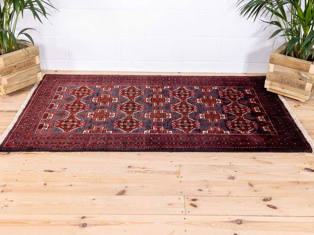 8608 Tribal Mashad Baluch Rug 110x192cm (3.7 x 6.3ft)