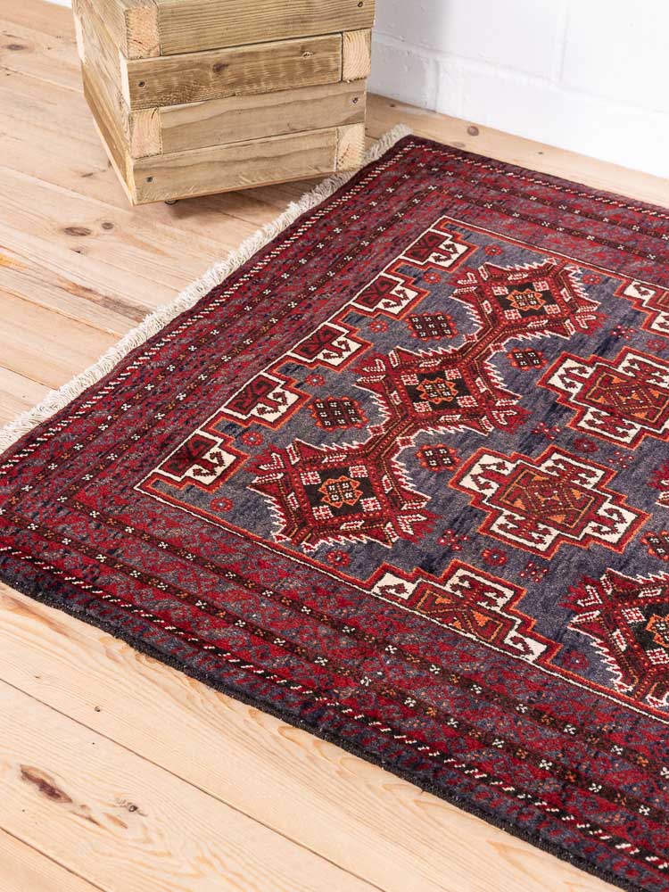 8608 Tribal Mashad Baluch Rug 110x192cm (3.7 x 6.3ft)