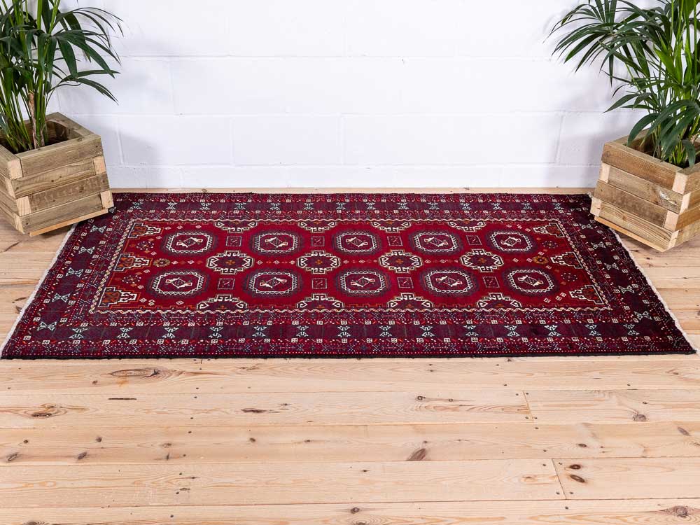 8887 Mashad Baluch Oriental Rug 109x203cm (3.7 x 6.8ft)