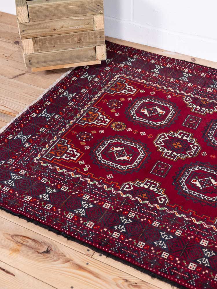 8887 Mashad Baluch Oriental Rug 109x203cm (3.7 x 6.8ft)