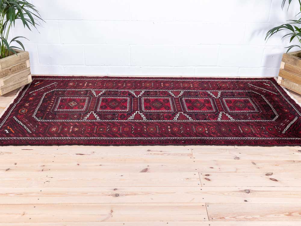 8897 Mashad Baluch Oriental Rug 122x242cm (4 x 7.11ft)