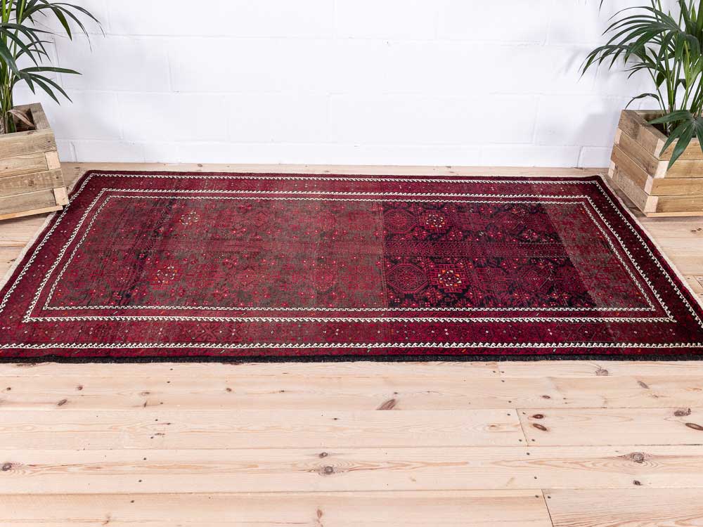 8907 Mashad Baluch Oriental Rug 128x220cm (4.2 x 7.2ft)