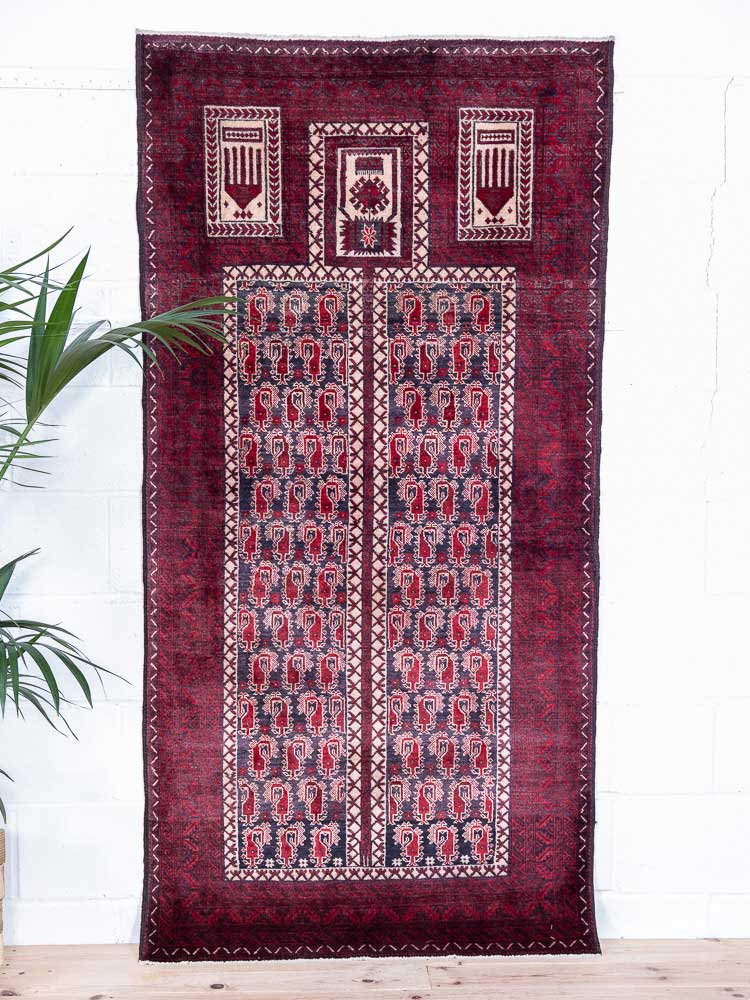 8915 Mashad Baluch Oriental Rug 101x201cm (3.3 x 6.7ft)