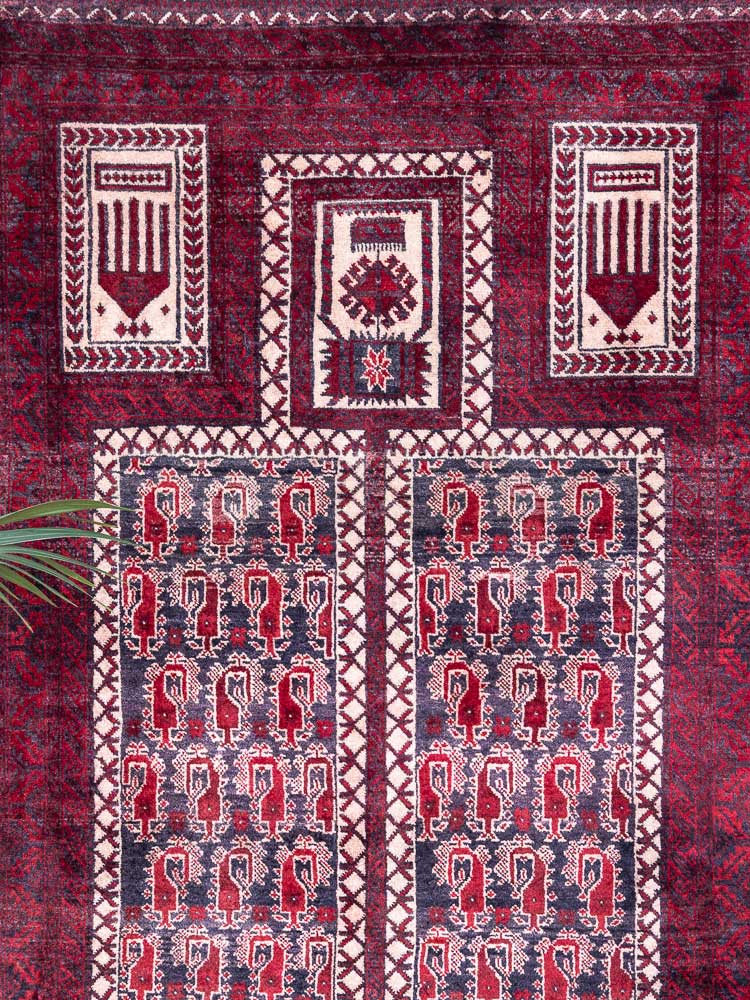 8915 Mashad Baluch Oriental Rug 101x201cm (3.3 x 6.7ft)