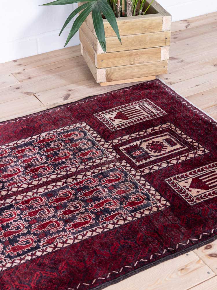 8915 Mashad Baluch Oriental Rug 101x201cm (3.3 x 6.7ft)