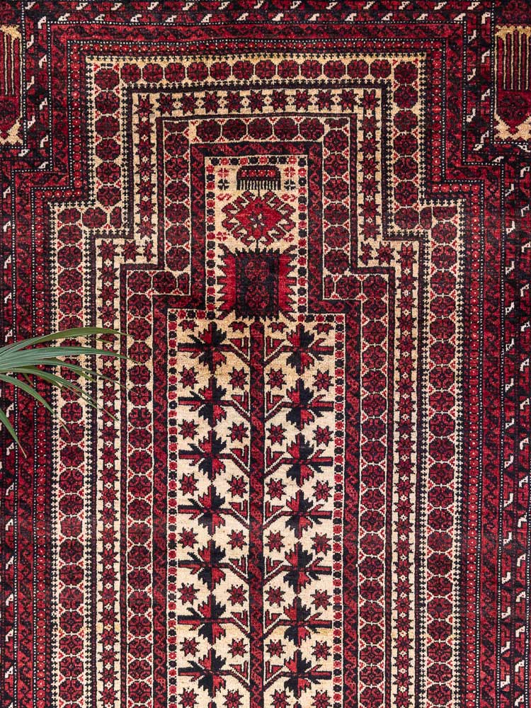 8922 Baluchi Oriental Rug 99x185cm (3.3 x 6.0ft)