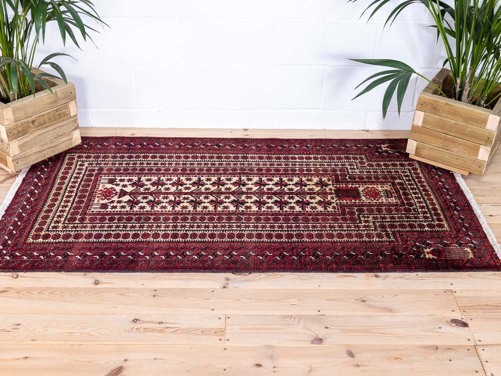 8922 Baluchi Oriental Rug 99x185cm (3.3 x 6.0ft)