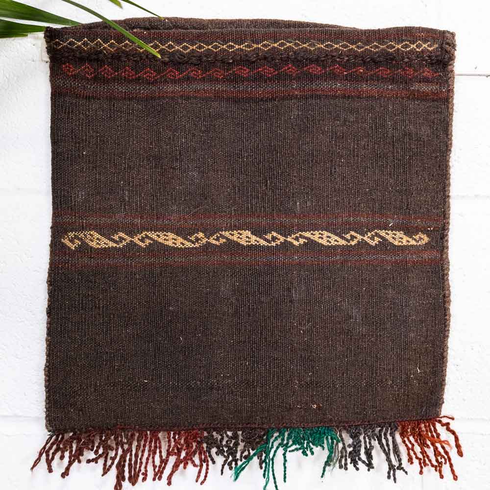 CC1549 Vintage Tribal Afghan Baluch Carpet Cushion Cover 40x40cm (1.3 x 1.3ft)