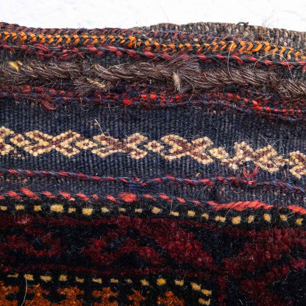 CC1551 Vintage Tribal Afghan Baluch Carpet Cushion Cover 39x41cm (1.3 x 1.4ft)