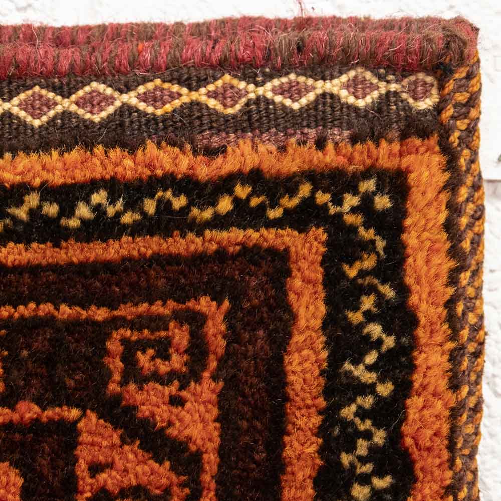 CC1561 Vintage Tribal Afghan Baluch Carpet Cushion Cover 46x52cm (1.6 x 1.8ft)