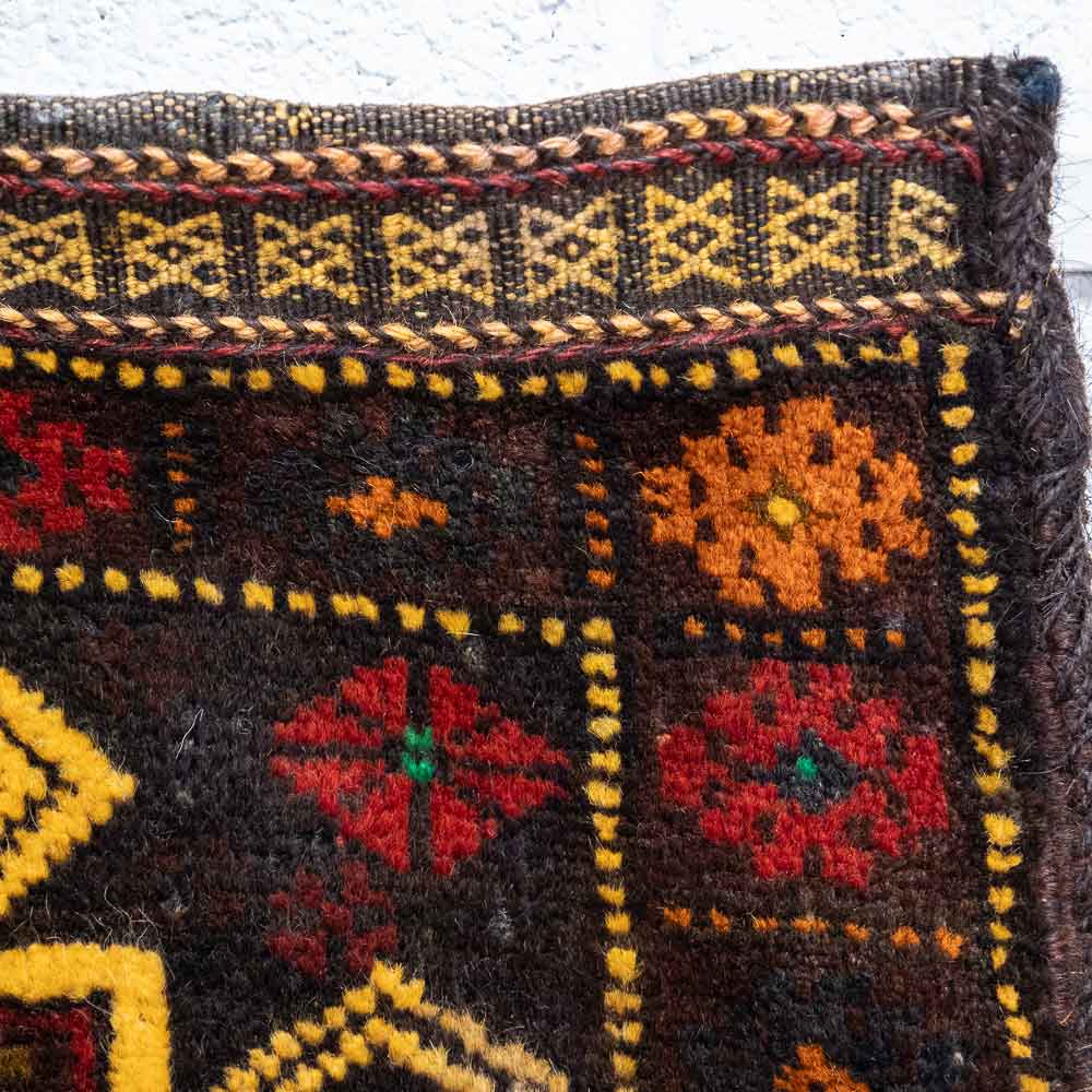 CC1562 Vintage Tribal Afghan Baluch Carpet Cushion Cover 43x45cm (1.5 x 1.5ft)