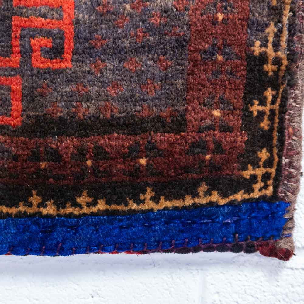 CC1569 Vintage Tribal Afghan Baluch Carpet Cushion Cover 40x46cm (1.3 x 1.6ft)