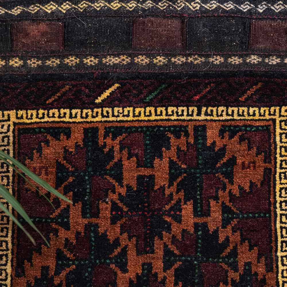 CC1570 Vintage Tribal Afghan Baluch Carpet Cushion Cover 45x47cm (1.5 x 1.6ft)