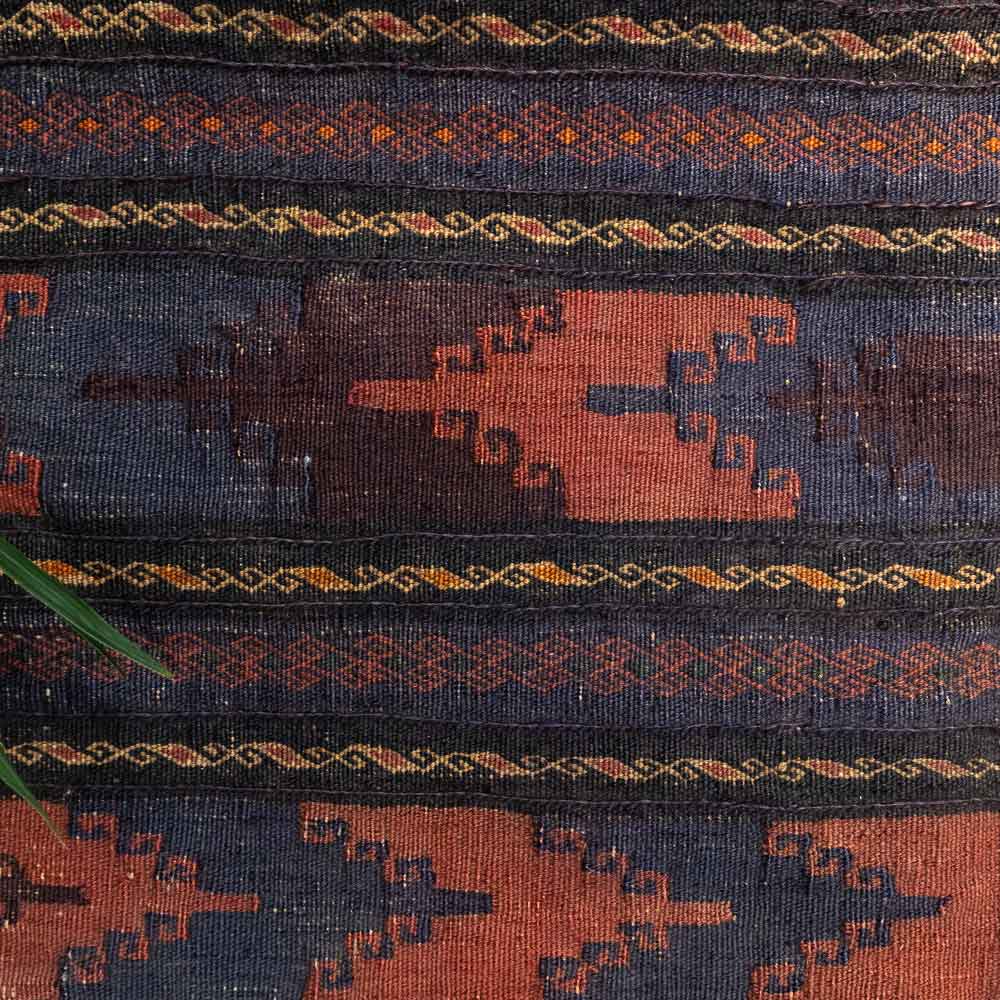 CC1574 Vintage Tribal Afghan Baluch Carpet Cushion Cover 45x48cm (1.5 x 1.7ft)