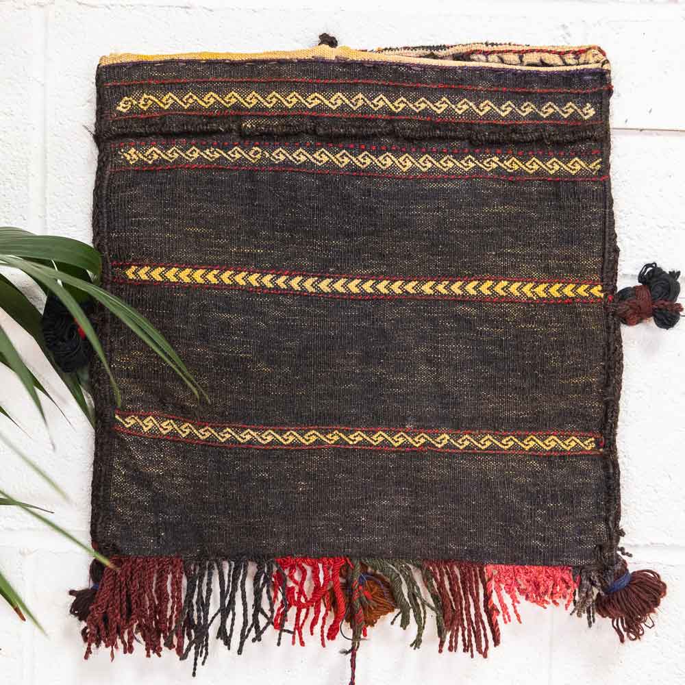 CC1575 Vintage Tribal Afghan Baluch Carpet Cushion Cover 42x43cm (1.4 x 1.5ft)