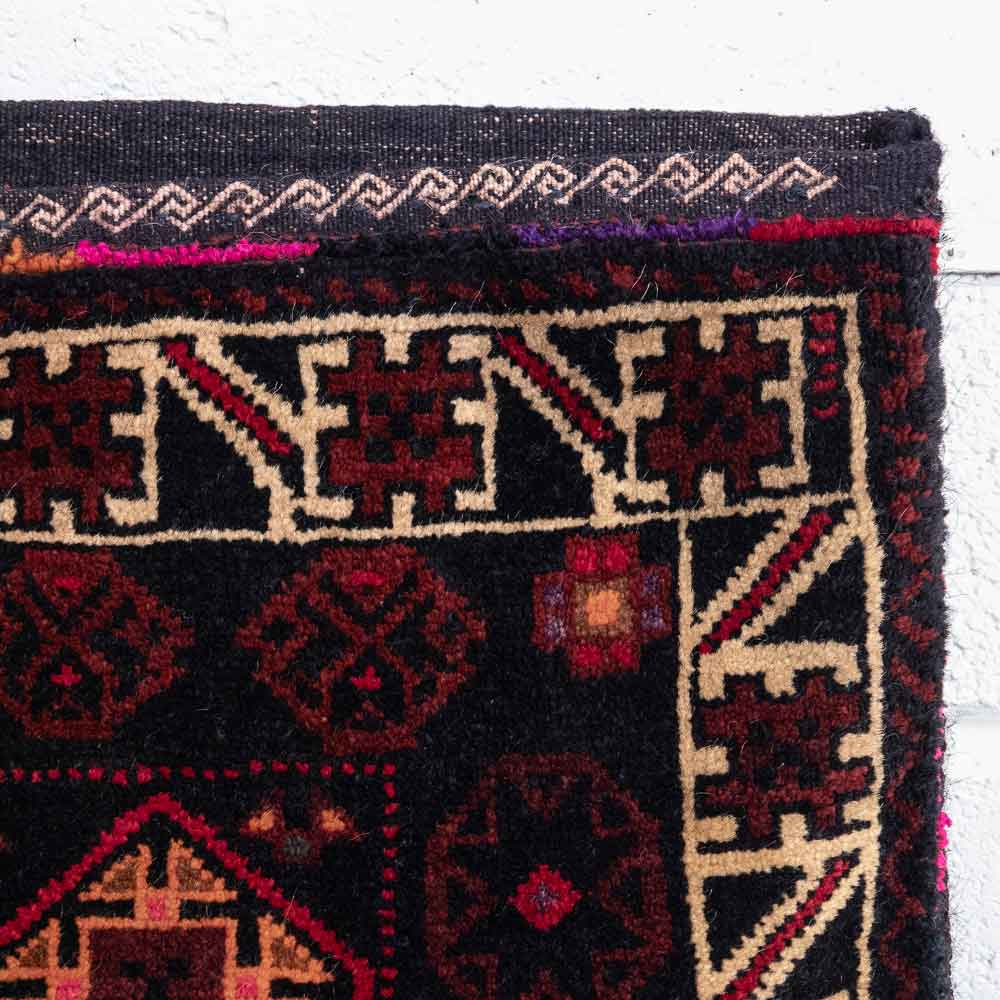 CC1580 Vintage Tribal Afghan Baluch Carpet Cushion Cover 57x69cm (1.10 x 2.3ft)