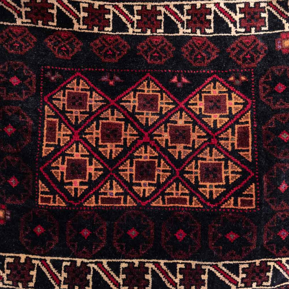 CC1580 Vintage Tribal Afghan Baluch Carpet Cushion Cover 57x69cm (1.10 x 2.3ft)