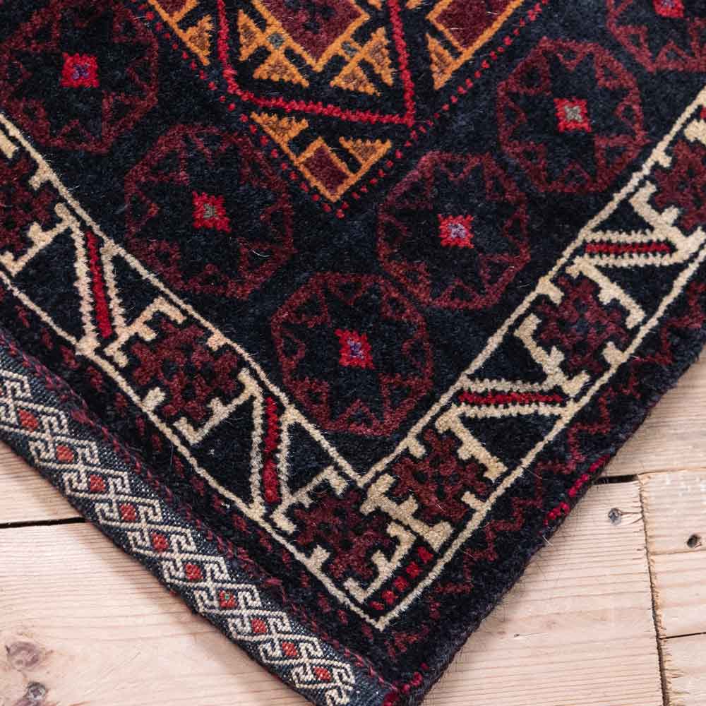 CC1580 Vintage Tribal Afghan Baluch Carpet Cushion Cover 57x69cm (1.10 x 2.3ft)