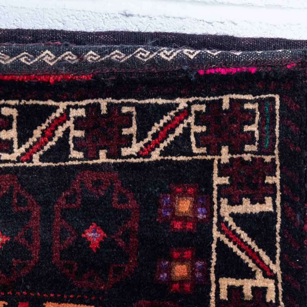 CC1582 Vintage Tribal Afghan Baluch Carpet Cushion Cover 60x72cm (1.11 x 2.4ft)