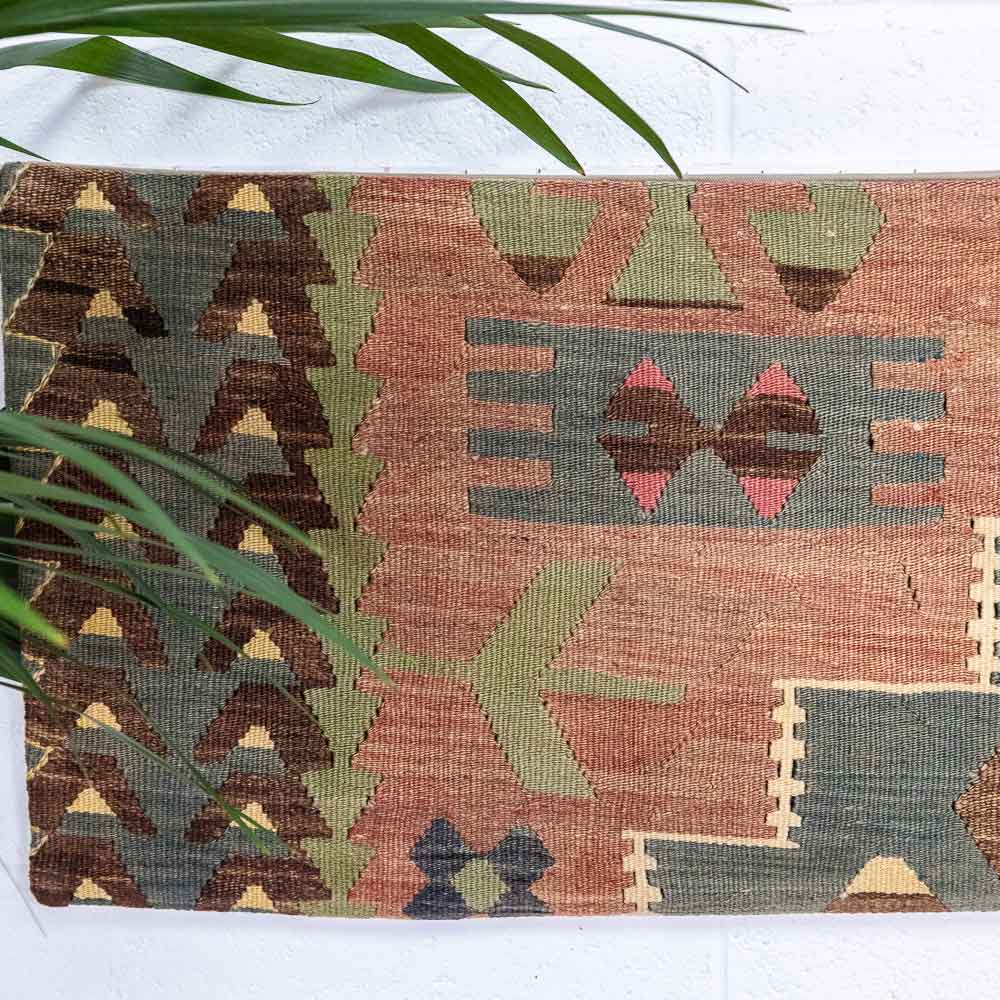 KC2361 Long Turkish Kilim Bolster Cushion Cover 40x146cm