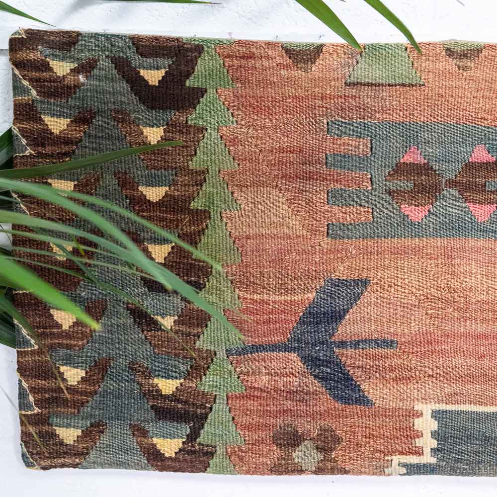 KC2362 Long Turkish Kilim Bolster Cushion Cover 40x145cm