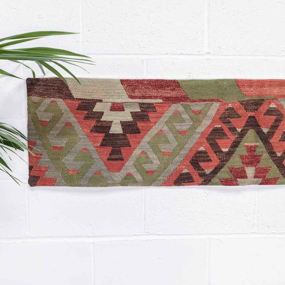 KC2365 Long Turkish Kilim Bolster Cushion Cover 40x161cm