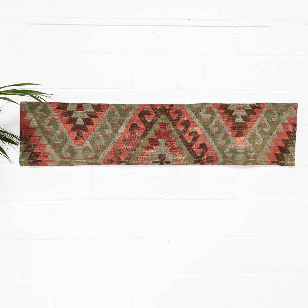 KC2366 Long Turkish Kilim Bolster Cushion Cover 39x169cm