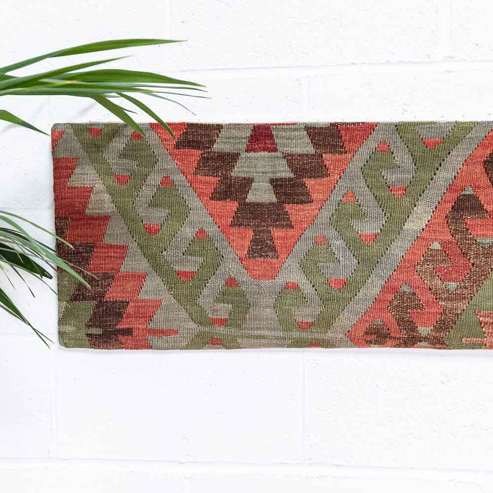 KC2366 Long Turkish Kilim Bolster Cushion Cover 39x169cm