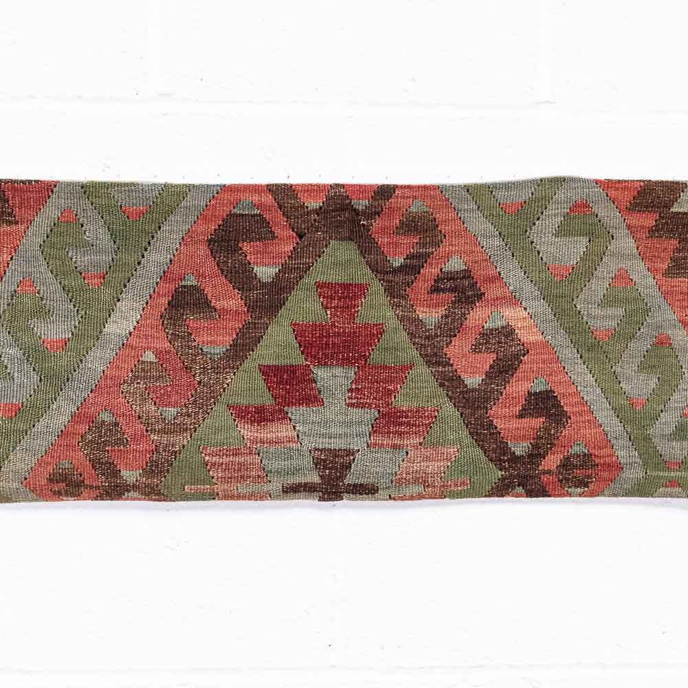 KC2366 Long Turkish Kilim Bolster Cushion Cover 39x169cm