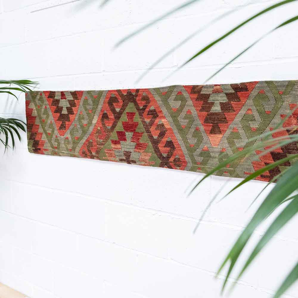 KC2366 Long Turkish Kilim Bolster Cushion Cover 39x169cm