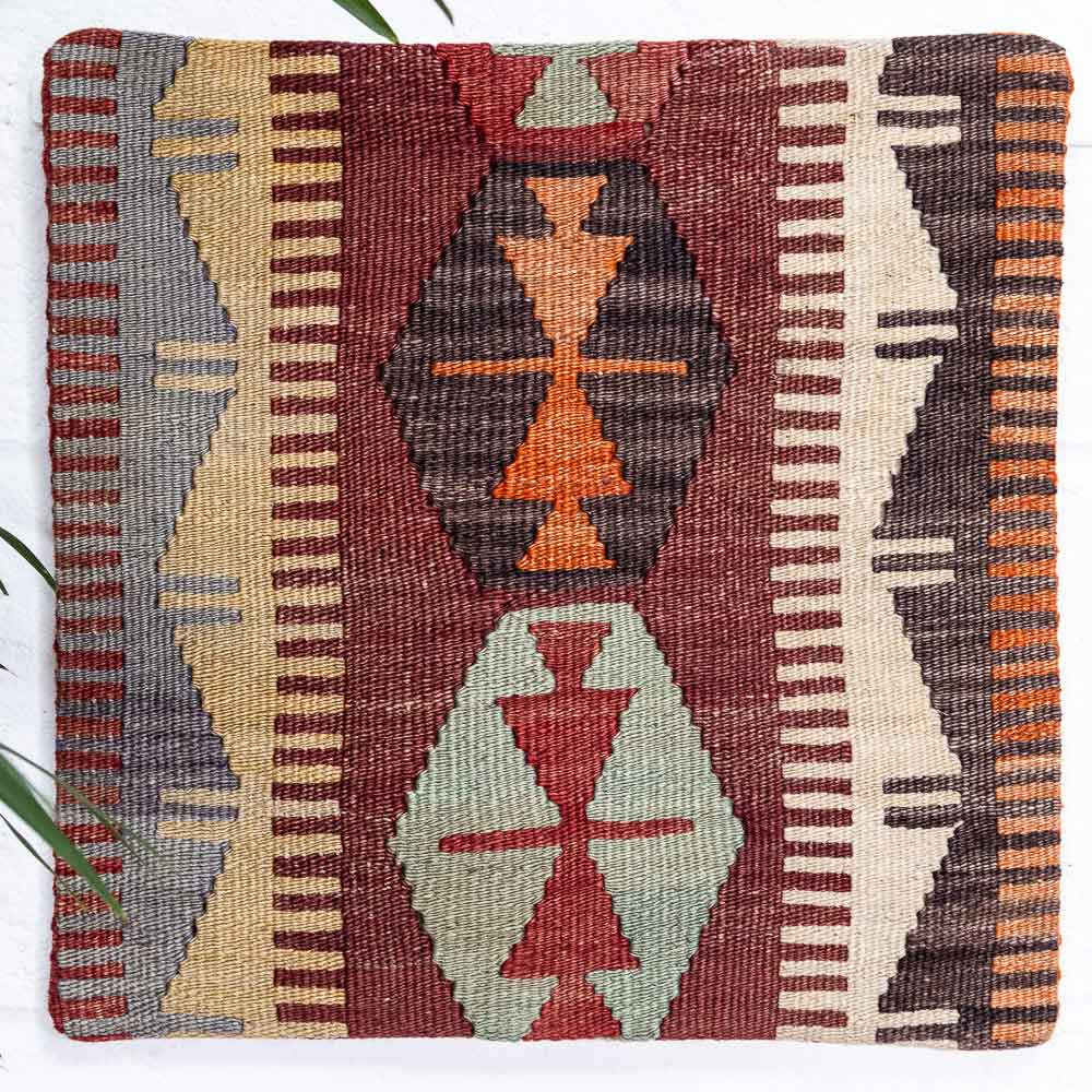 KC2395 Turkish Kilim Cushion Cover 40x40cm