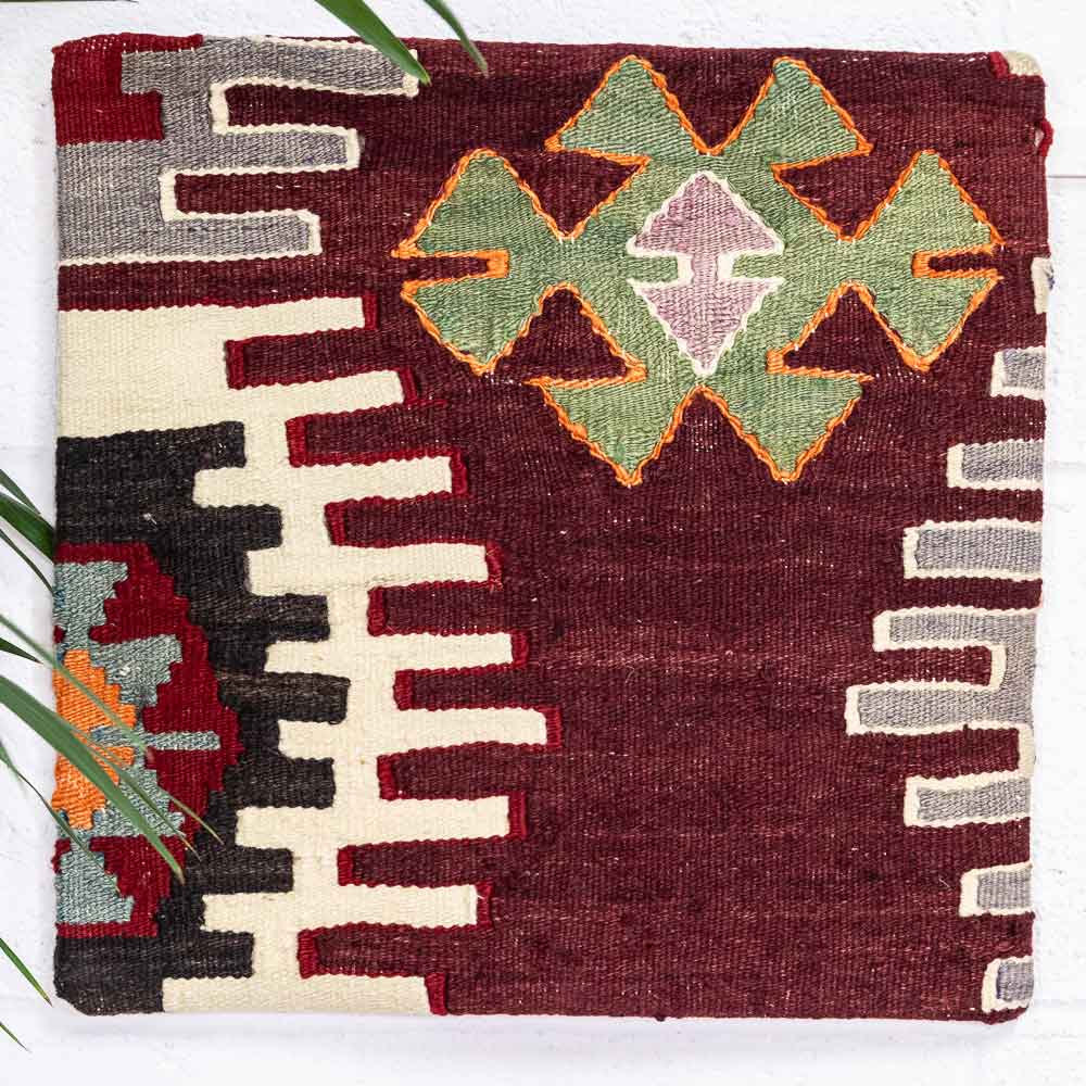 KC2396 Turkish Kilim Cushion Cover 40x40cm