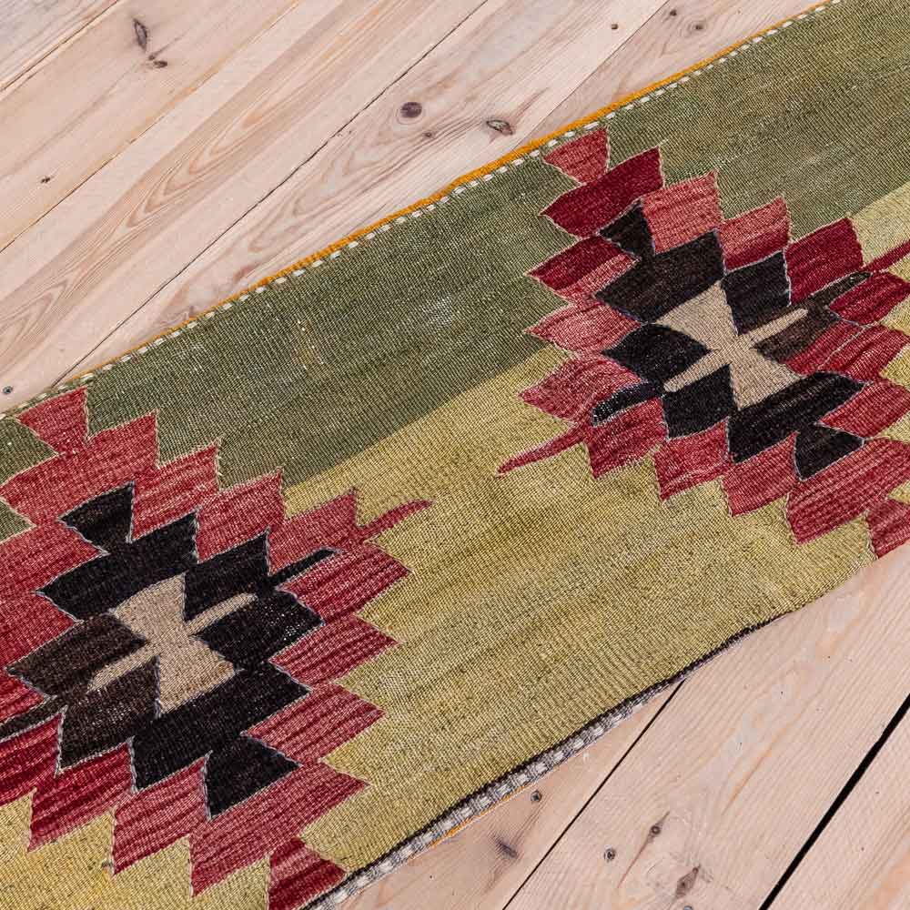 KC2474 Large Long Turkish Kilim Bolster Cushion Cover 46x143cm