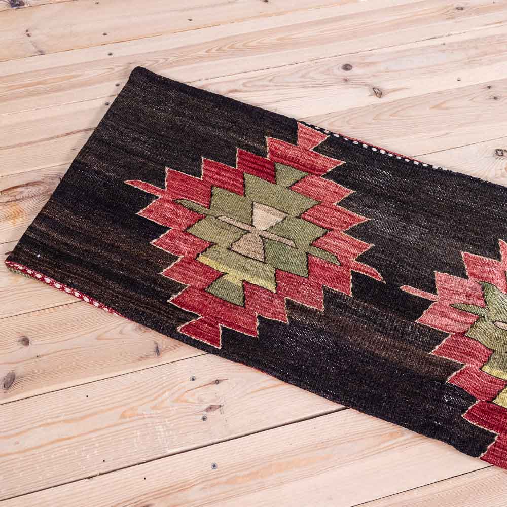 KC2475 Large Long Turkish Kilim Bolster Cushion Cover 45x144cm